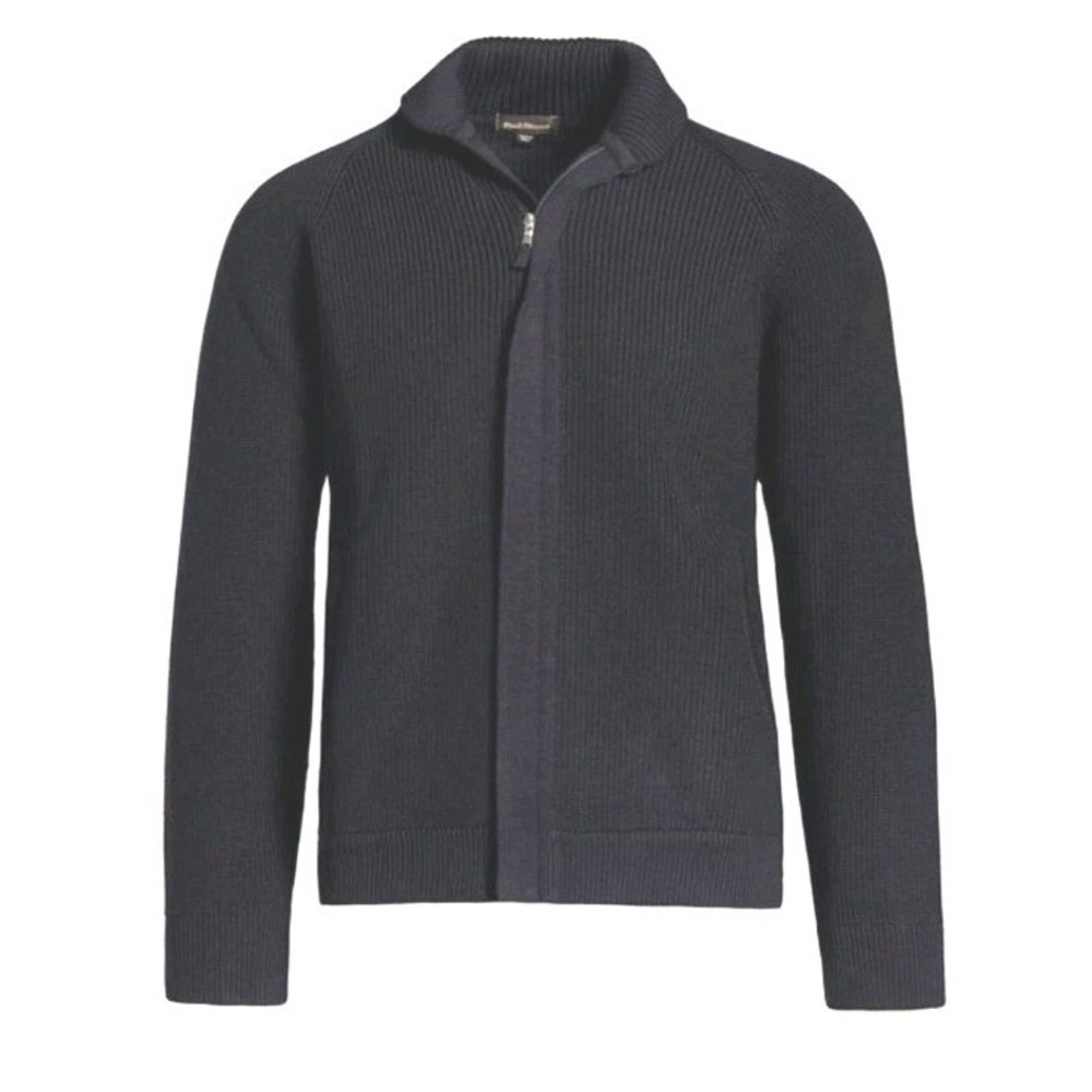 NEW! Paul Stewart XL Ribbed Merino Navy Typhoon Cardigan $995
